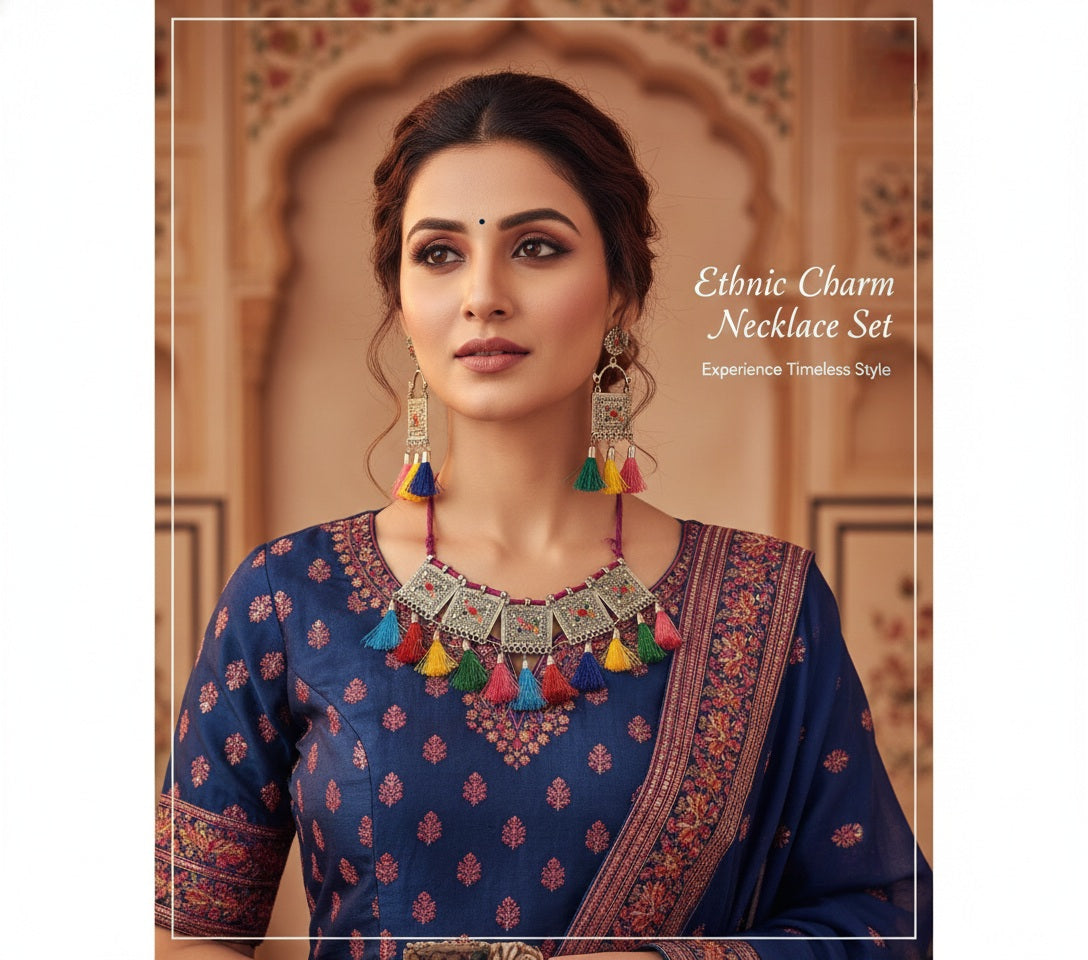 Oxidised Necklace Set