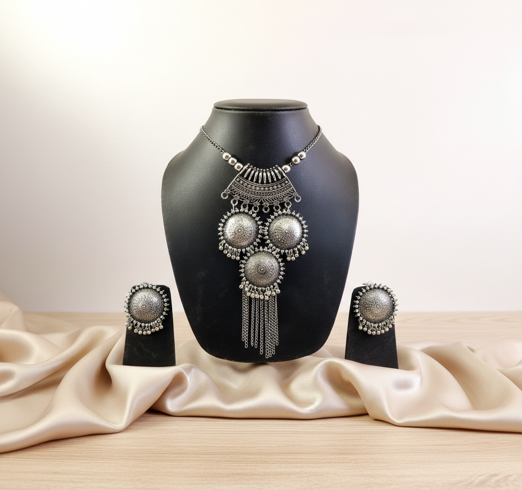 Oxidised Necklace Set